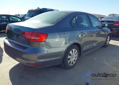 2015 Volkswagen Jetta 2.0L S из США, поврежденный, VIN 3VW2K7AJ4FM322825